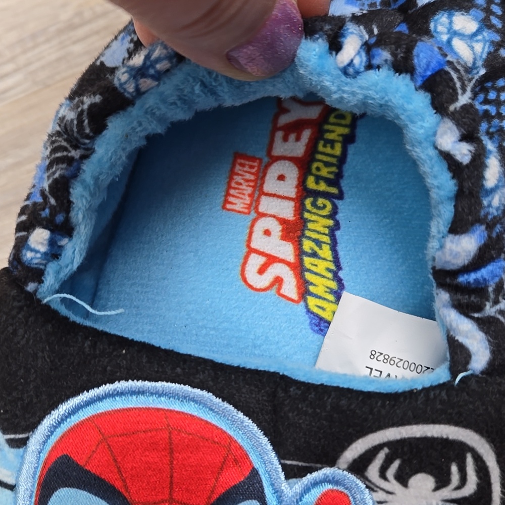 Spider-Man Kids' Boys Slippers Toddler 9 10 - Picture 2 of 3